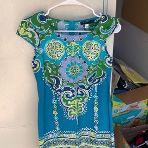 Green and torques dress
